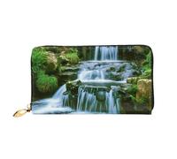 MMSJSBVY Prodotti Donna Borse Scarpe Profumo Portafoglio Donna Portafoglio, Portafoglio in Pelle con Zip, Pochette Lunga, Cascata che scorre giù, Taglia unica