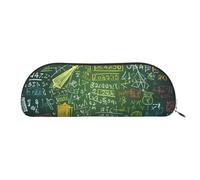 MMSJSBVY Rod Car - Astuccio in pelle per matite, organizer semicircolare con cerniera per penne, cosmetici e viaggi, Domanda matematica, Taglia unica, Zaino per la scuola