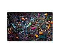 MMSJSBVY Tappetino in flanella per la matematica e la fisica, 152 x 99 cm, morbido, antiscivolo, assorbente, in memory foam, adatto per salotti, camere da letto, uffici, lavabile