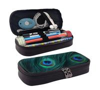 MMSJSBVY Underwater World - Astuccio con delfini e corallo, grande capacità, resistente, organizer per cancelleria, forniture scolastiche e ufficio, Pavone fresco, Taglia unica, Beauty Case