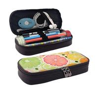 MMSJSBVY Underwater World - Astuccio con delfini e corallo, grande capacità, resistente, organizer per cancelleria, forniture scolastiche e ufficio, Pittura di agrumi, Taglia unica, Beauty Case