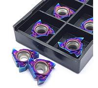 MMT16ER AG60-S MMT16IR AG60-S Nano Blue Thread Inserire lama in carburo cementata Cnc. Blade utensile 1. 6er 16ir AG60.(MMT16ER AG60-S,10PCS)