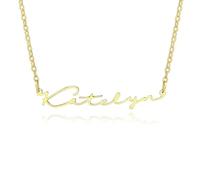 MMXX Collana con Nome Personalizzato per Donna Argento/Oro Rosa Collana con Ciondolo con Nome con Birthstone Regalo Di Gioielleria per La Figlia/Mamma -A2