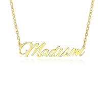 MMXX Collana con Nome Personalizzato per Donna Argento/Oro Rosa Collana con Ciondolo con Nome con Birthstone Regalo Di Gioielleria per La Figlia/Mamma -A1