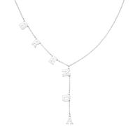 MMXX Collana Forma Y Nome Personalizzato per Donna Collana Nome Iniziale Personalizzato Ciondolo Foro Singolo/Doppio Acciaio Inossidabile Gioielli Laccio Regali per Madre Fidanzata Sorella - B1