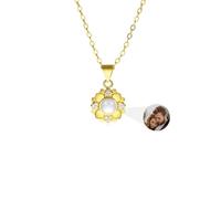MMXX Collana Proiezione di Immagini Personalizzata Immagine All'interno Collane Personalizzate Donne Regali D'amore Commemorativi con Foto Personalizzate per Mamma Moglie Fidanzata Figlia Amiche - E2