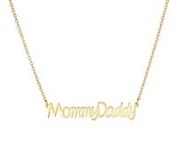 MMXX Collane con Nome Personalizzata Scritto a Mano per Donna Ciondolo con Firma/Testo Incisa in Argento Sterling 925 Collana Delicata Gioiello Commemorativo Regalo per Mamma Sorelle Amiche (Oro)
