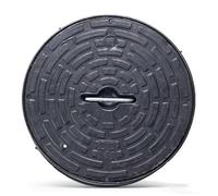 MMXYNXYD Coperchio per Tombino in Plastica PE, Coperchio Rotondo per Fossa Settica con Maniglia, Copertura Antiscivolo per Fognatura in 6 Misure per Giardino e Cortile(350 mm/13.8 in)