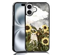 MMYAJT C'è un fantasma nel campo di girasoli adatto per iPhone 16 Plus