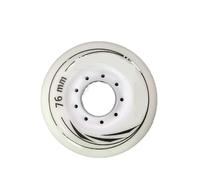 MMYUAK Ruote per Pattini Flash 8 Pz/Set 80mm 76mm 72mm 90A Rulli Pattini in Linea Pattini da Slalom Ruota for Pattinaggio for Adulti Ruote A Rulli(White 76mm)