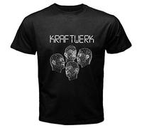 MN Kraftwerk Human Robots Electronic Band Men's Black T-Shirt Size S to 3XL