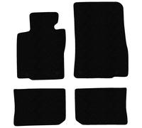 MN03-1 Set Tappetini Velluto Premium Pelle Rosso&Blu per Mini Countryman I 2010-
