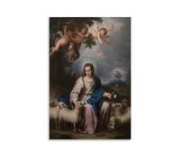MNABSO Holy Shepherd of The Soul Virgin Mary, poster decorativo da parete, per soggiorno, camera da letto, 40 x 60 cm