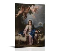 MNABSO Holy Shepherd of The Soul Virgin Mary - Stampa da parete, decorazione moderna per camera familiare, 50 x 75 cm