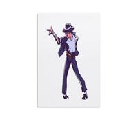 MNABSO Michael Jackson Cartoom Billie Jean, poster decorativo da parete, per soggiorno, camera da letto, 20 x 30 cm