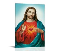 MNABSO Papel De Parede Jesus Cristo - Poster decorativo da parete, per soggiorno, camera da letto, 20 x 30 cm