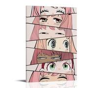 MNABSO Spy X Family Anime Role Anya Forger, poster decorativo su tela, per soggiorno, camera da letto, 20 x 30 pollici (50 x 75 cm)