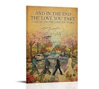 MNABSO The Beatles Love You Take Is Equal - Decorazione moderna per camera familiare, 20 x 30 cm
