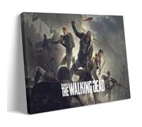 MNABSO The Walking Dead Character Team Combat Art - Stampa da parete, decorazione moderna per camera familiare, 20 x 30 cm