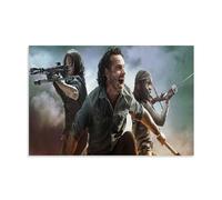 MNABSO TV Series The Walking Dead The Art of Collective Character Combat, poster decorativo su tela, per soggiorno, camera da letto, 20 x 30 cm