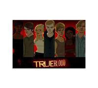 MNABSO TV Series True Blood Character Art - Stampa da parete moderna per camera familiare, 30 x 45 cm
