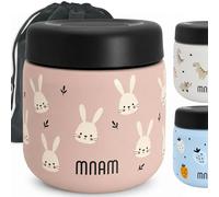 mnam Portapappa Termico Neonato 400 ml, Thermos per Pappa e Alimenti Caldi