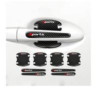 MNBHJGR 8pcs Pellicola Protettiva per Maniglia Portiera Auto, per Audi Q2 Q3 Q4 Q5 Q7 Q8 SQ2 SQ5 SQ7 SQ8 RS-Q3 RS-Q8 Set AntiGraffio, per Maniglie di Auto Incassate,B