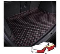 MNBHJGR Auto Tappetino per Bagagliaio in Pelle per Ford Puma 2019-2023, Antiscivolo Inodore Protezione Copri Baule Antiscivolo AntiGraffio,B Black Red
