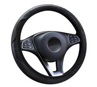 MNBHJGR Coprivolante Auto, per Hyundai Kona 2021-2024 Auto Copertura Volante, Antiscivolo Traspirante Copristerzo Auto,A Black