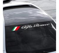MNBHJGR Striscia Parasole per Parabrezza per Auto, per Alfa Romeo Giulietta Giulia Mito Stelvio GT 147 156 159 166 166 Adesivo per vetri per Auto, Adesivo per Parabrezza in PVC