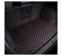 MNBHJGR Tappetini per Bagagliaio Auto per Jeep Avenger 2023-2024, Pelle Artificiale Baule Tappetino Impermeabile Antiscivolo Protezione Tappeto,B/Black Red