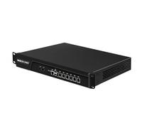 MNBOXCONET 1U Cabinet Core i3 3110M Firewall Appliance 989 Network Security Industrial Control Server, 2 x 10Gigabit SFP+, DDR3 Barebone Msata SSD, 6 x 2.5GbE I226v Lan, RJ45 Console OPNsense