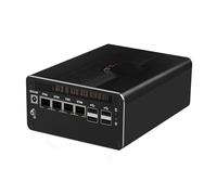 MNBOXCONET AI Firewall Mini PC Core Ultra 7 155H CPU, DDR5 8GB RAM 256GB NVMe SSD, Micro Desktop Computer Office 4 x 2.5Gbe LAN, Support Win Linux Proxmox OPNsense, SPK/MIC