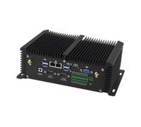 MNBOXCONET Industral Mini PC Fanless Low Power Core i7 8550U, Micro Embedded PC 8GB RAM 256GB SSD, WiFi/BT4, 22 Pin GPIO Small Box Computer Win Linux with 2 x RS232/422/485 COM, 2 x GbE LAN