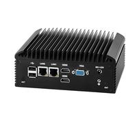 MNBOXCONET Industral Mini PC Fanless Low Power N305, Micro Embedded PC DDR4 32GB RAM 1TB SSD, WIFI/BT, Small Box Computer with 2 x RS232/422/485 COM, 2 x GbE LAN