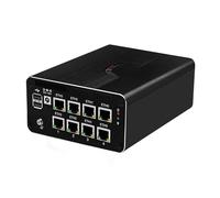 MNBOXCONET Mini PC Computer N200(fino a 3,7 GHz), 8 porte I226 V, Firewall Appliance Hardware Micro Desktop DDR5 32 GB RAM M.2 NVME 1TB SSD, HD, DP, TypeC 4K Win 11 Pro, SIM
