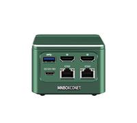 MNBOXCONET Mini PC Hardware Core i3 N305(8C/8T,Up to 3.8GHz), Opnsense Mini Computer Green 2 port I226-V 2.5Gbe LAN, PVE Micro PC LPDDR5 8GB RAM 256GB SSD, USB C Triple Display