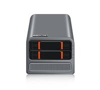 MNBOXCONET Mini PC Nas Quad-Core N100 2 Bay,3-in-1 Micro PC Computer DDR5 8GB RAM 256GB NVMe SSD, SPK/MIC, Dual 2.5GbE i226V LAN Soft Router, Hot Swapping HTPC Network Security
