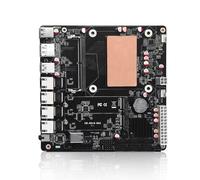 MNBOXCONET N100 NAS Mainboard DDR5 Low Power, 6×SATA3.0 Mini ITX Motherboard, Firewall Computer Board Dual M.2 2280 NVMe(PCle3.0 x1), Barebone, 4 x 2.5GBE LAN, Type C, SPK/MIC