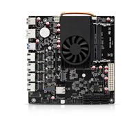 MNBOXCONET NAS Motherboard N6005 Processor Low Power, Barebone NO RAM NO SSD, Firewall Mini-ITX NAS Board, 4 x i226V 2.5GbE LAN, Dual M.2 2280 NVMe Slot, 6 x SATA3.0 slot