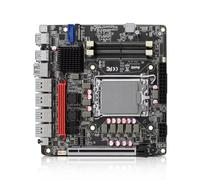 MNBOXCONET Q670 NAS 6 Bay Motherboard LGA 1700, PCIe5.0 x16 slot Mini ITX Mainboard with 6× SATA3.0, 6× NVMe DIY NAS Board Dual DDR5, Type-C 20Gbps, 16GB RAM 128GB SSD(Without Cable)