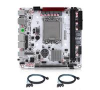 MNBOXCONET Q670 NAS Mainboard 8 Bay LGA 1700, PCIe5.0 x16 slot Mini ITX Motherboard with 8×SATA3.0, 3×M.2 NVMe DIY Board Dual DDR5 Barebone, USB C 20Gbps with 2 SFF-8643 Cable
