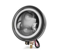 MNBSJKIR Faro anteriore a LED Bullet da 5,75 pollici Compatible With moto compatibile con le applicazioni Harle H Touring Bobber Chopper Cafe Racer(5.75 Style 1)