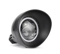 MNBSJKIR Faro anteriore a LED Bullet da 5,75 pollici Compatible With moto compatibile con le applicazioni Harle H Touring Bobber Chopper Cafe Racer(5.75 Style E)