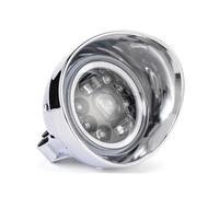 MNBSJKIR Faro anteriore a LED Bullet da 5,75 pollici Compatible With moto compatibile con le applicazioni Harle H Touring Bobber Chopper Cafe Racer(5.75 Style D)