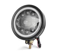 MNBSJKIR Faro anteriore a LED Bullet da 5,75 pollici Compatible With moto compatibile con le applicazioni Harle H Touring Bobber Chopper Cafe Racer(5.75 Style 3)