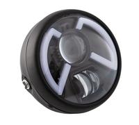 MNBSJKIR Proiettore faro LED nero da 5,75 pollici, abbagliante e anabbagliante, Compatible With moto, 3/4" DRL, indicatore di direzione compatibile con Sportster Dyna Iron 883