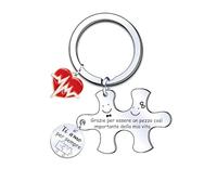 MNBVBV Regali di Coppia Portachiavi Regalo di San Valentino Coppia San Valentino Regalo di Compleanno Idee Regali Anniversario per Lui/per Lei (14)