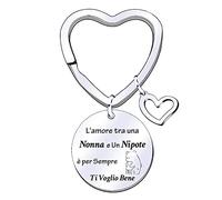 MNBVBV Regalo Nonna Portachiavi Festa della Nonna Regalo Portachiavi della Nonna Regalo portachiavi nonna ti vogliamo bene Nonna Compleanno Regali di Natale Idee Regalo Nonna