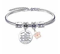 MNBVBV Regalo Zia Bracciale Braccialetto Donna Ciondolo Con Incisione Solo una Zia Può Abbracciare Come una Mamma, Mantenere Segreti come una Sorella Regali Compleanno,Regalo Festa Della Mamma (1)